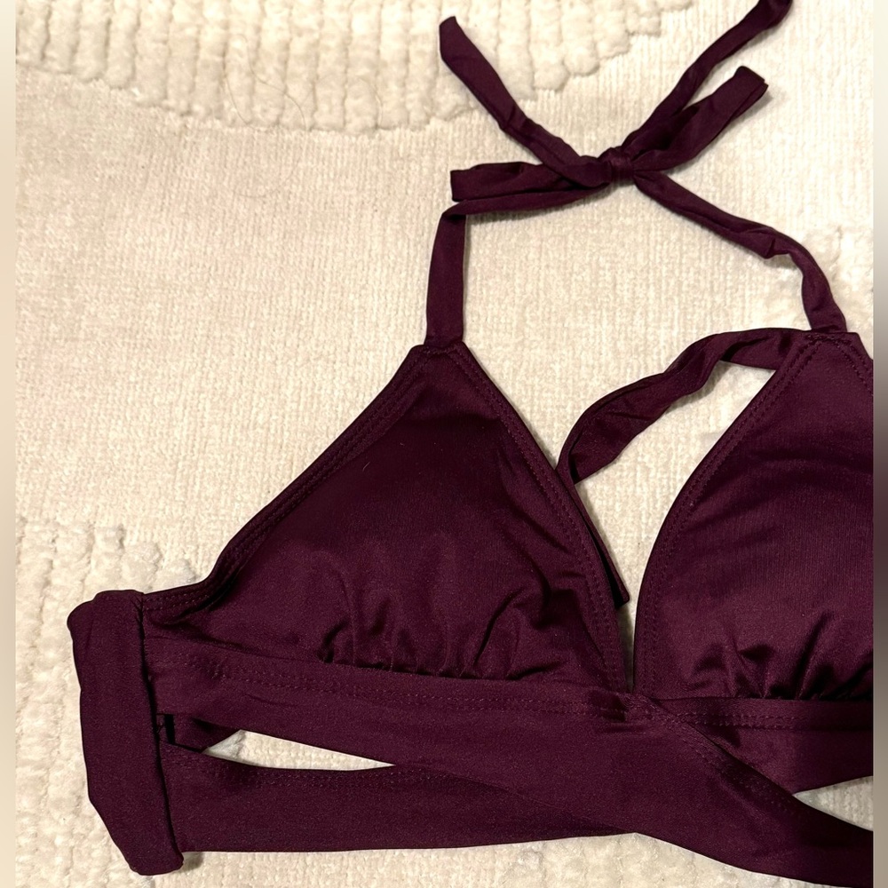 Purple Halter Bikini Top - Picture 1 of 4